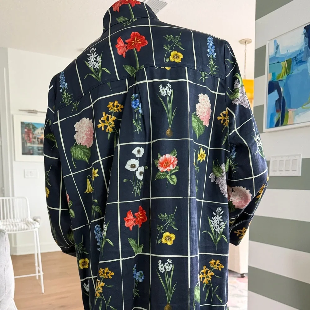 Tuckernuck Botanical Garden dress with stand up collar XL - Picture 3 of 9